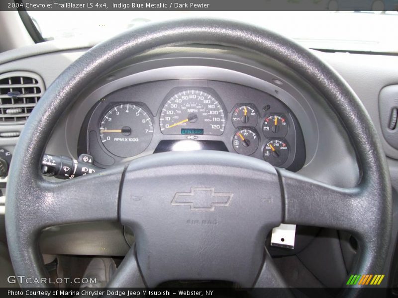 Indigo Blue Metallic / Dark Pewter 2004 Chevrolet TrailBlazer LS 4x4
