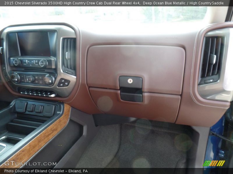 Deep Ocean Blue Metallic / High Country Saddle 2015 Chevrolet Silverado 3500HD High Country Crew Cab Dual Rear Wheel 4x4