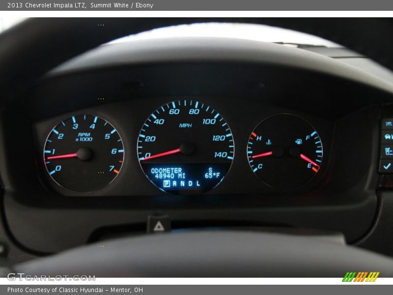 Summit White / Ebony 2013 Chevrolet Impala LTZ