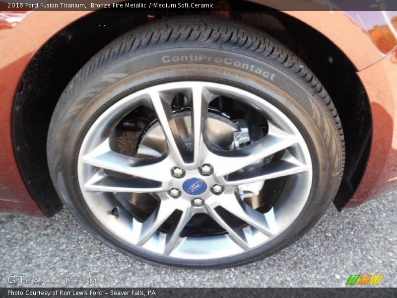 Bronze Fire Metallic / Medium Soft Ceramic 2016 Ford Fusion Titanium