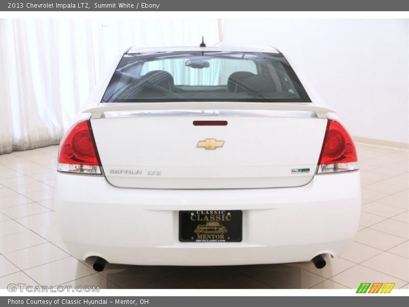 Summit White / Ebony 2013 Chevrolet Impala LTZ