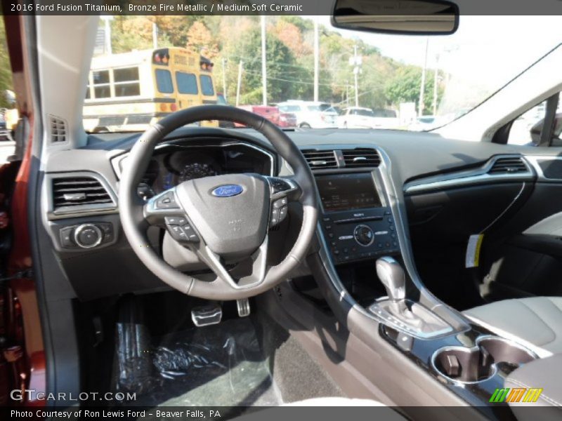 Bronze Fire Metallic / Medium Soft Ceramic 2016 Ford Fusion Titanium