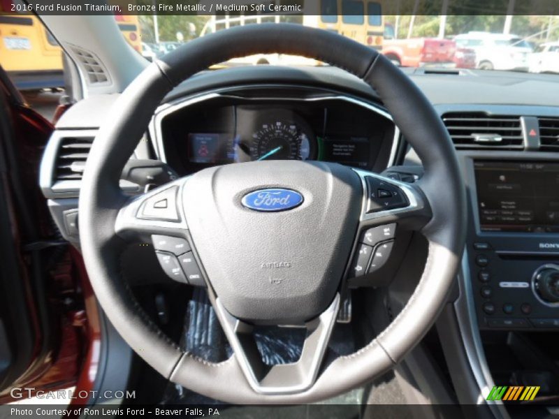Bronze Fire Metallic / Medium Soft Ceramic 2016 Ford Fusion Titanium