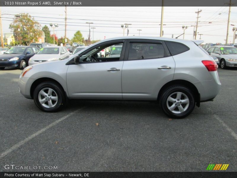 Silver Ice / Black 2010 Nissan Rogue S AWD