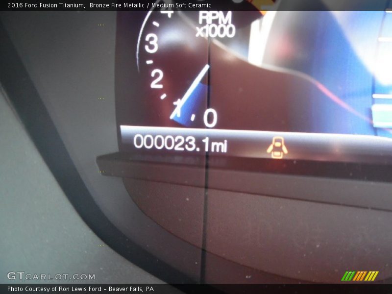 Bronze Fire Metallic / Medium Soft Ceramic 2016 Ford Fusion Titanium