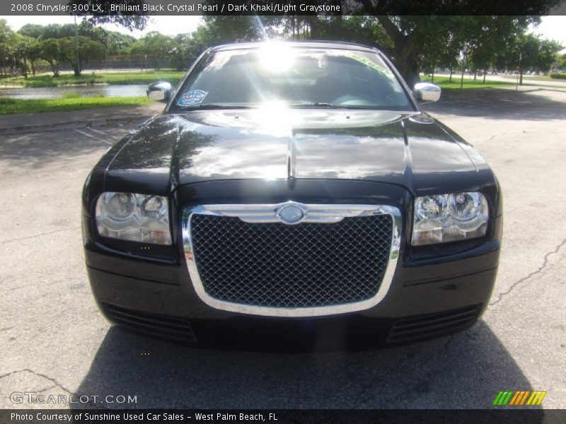 Brilliant Black Crystal Pearl / Dark Khaki/Light Graystone 2008 Chrysler 300 LX