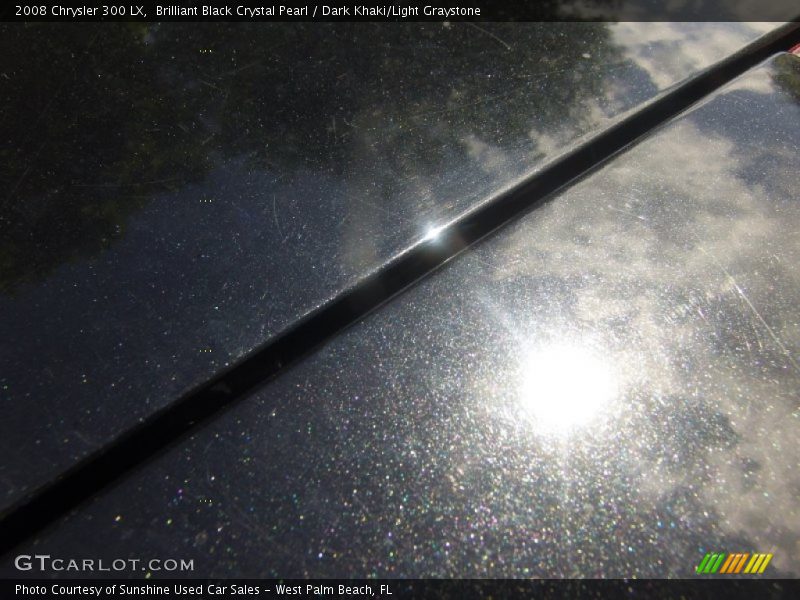 Brilliant Black Crystal Pearl / Dark Khaki/Light Graystone 2008 Chrysler 300 LX