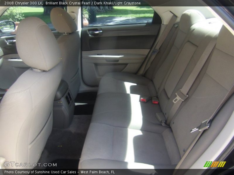 Brilliant Black Crystal Pearl / Dark Khaki/Light Graystone 2008 Chrysler 300 LX