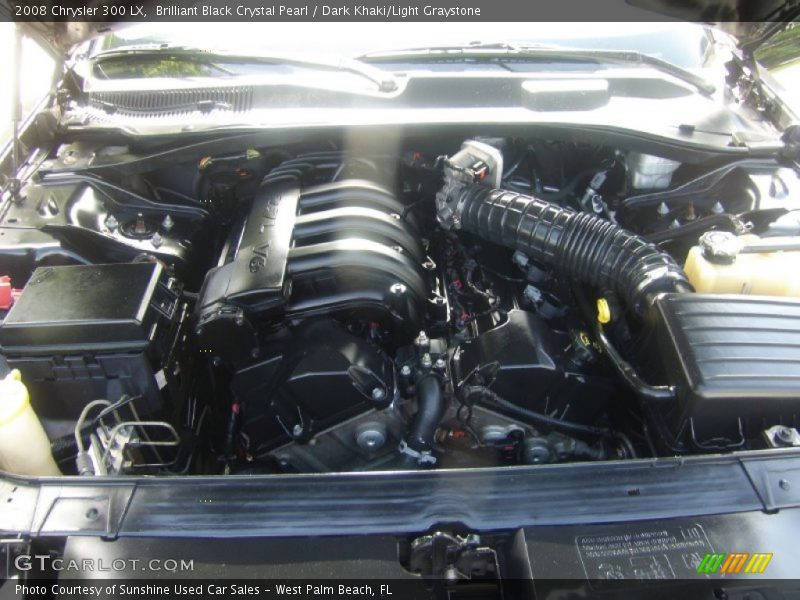Brilliant Black Crystal Pearl / Dark Khaki/Light Graystone 2008 Chrysler 300 LX