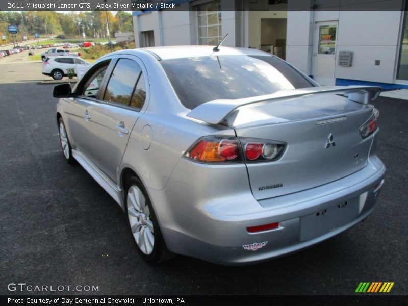 Apex Silver Metallic / Black 2011 Mitsubishi Lancer GTS