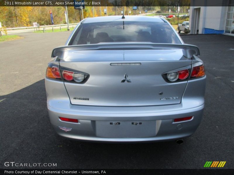 Apex Silver Metallic / Black 2011 Mitsubishi Lancer GTS