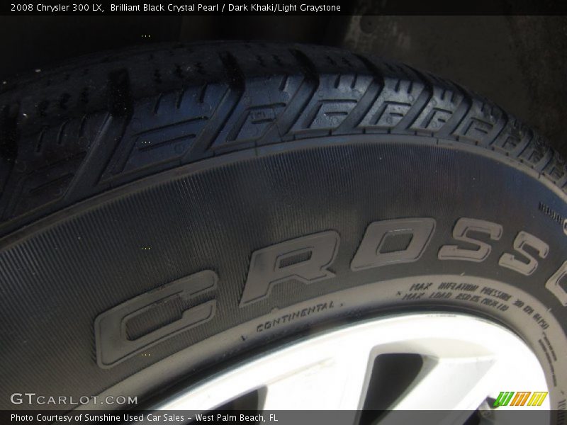 Brilliant Black Crystal Pearl / Dark Khaki/Light Graystone 2008 Chrysler 300 LX