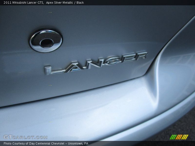 Apex Silver Metallic / Black 2011 Mitsubishi Lancer GTS