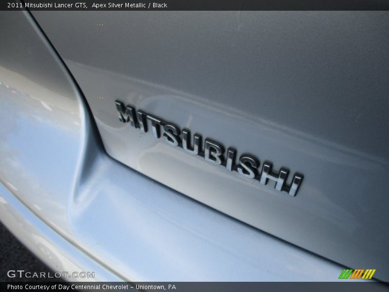 Apex Silver Metallic / Black 2011 Mitsubishi Lancer GTS