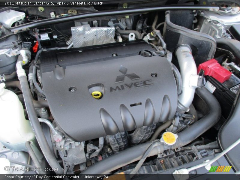 Apex Silver Metallic / Black 2011 Mitsubishi Lancer GTS