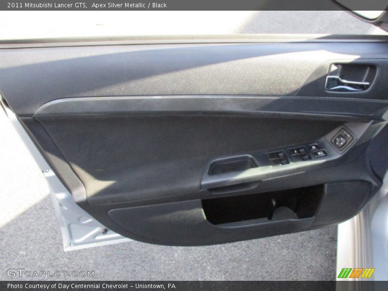Apex Silver Metallic / Black 2011 Mitsubishi Lancer GTS