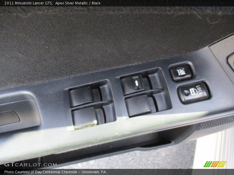 Apex Silver Metallic / Black 2011 Mitsubishi Lancer GTS