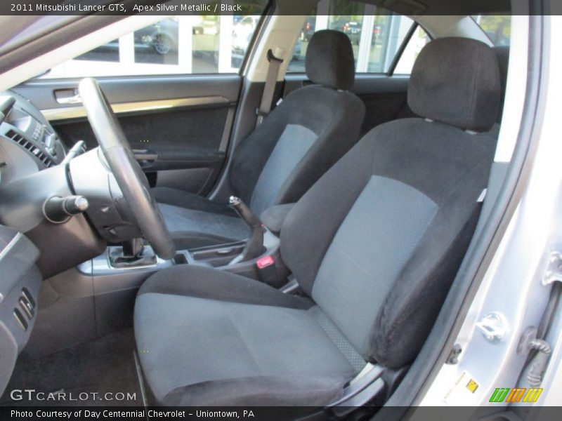 Apex Silver Metallic / Black 2011 Mitsubishi Lancer GTS