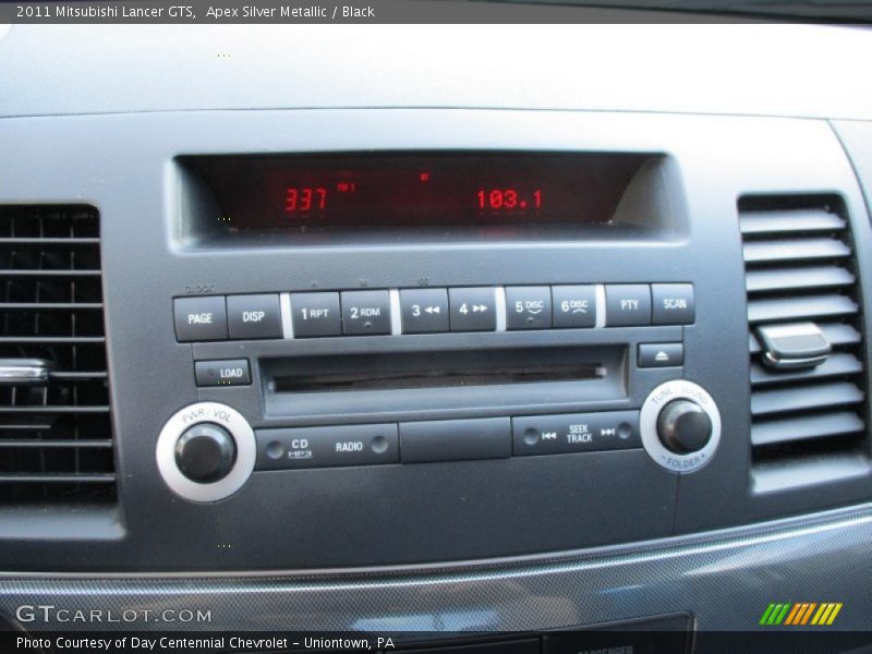 Apex Silver Metallic / Black 2011 Mitsubishi Lancer GTS