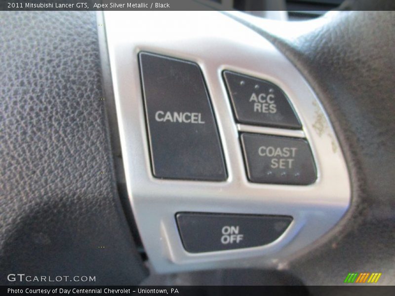 Apex Silver Metallic / Black 2011 Mitsubishi Lancer GTS