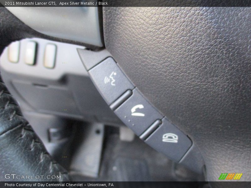 Apex Silver Metallic / Black 2011 Mitsubishi Lancer GTS