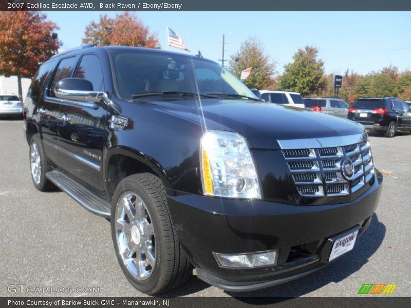 Black Raven / Ebony/Ebony 2007 Cadillac Escalade AWD