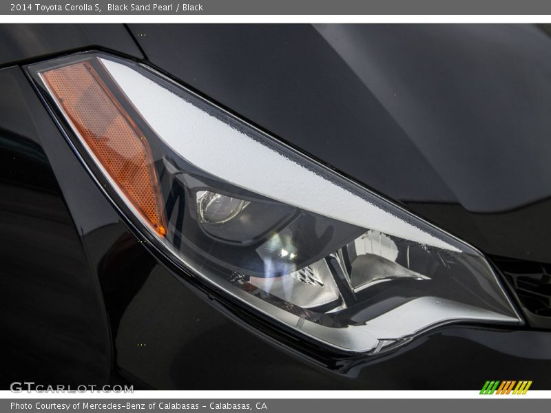 Black Sand Pearl / Black 2014 Toyota Corolla S