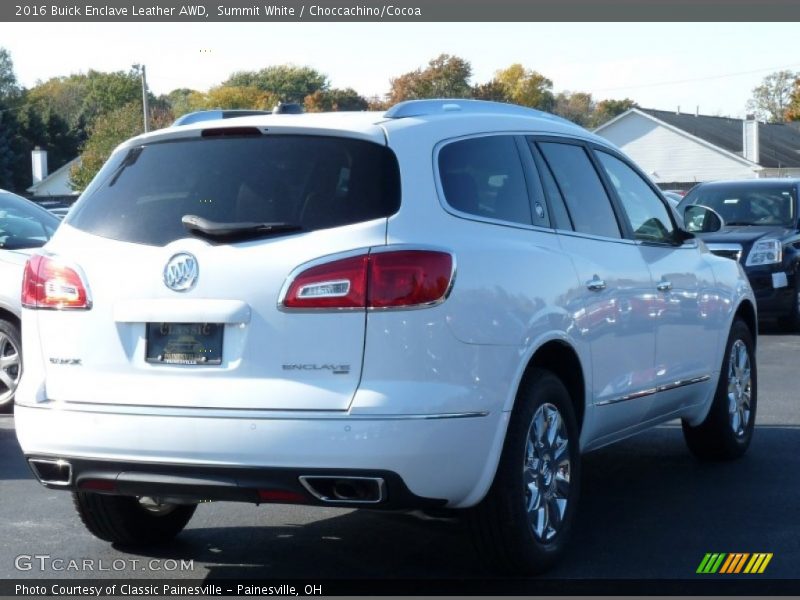 Summit White / Choccachino/Cocoa 2016 Buick Enclave Leather AWD