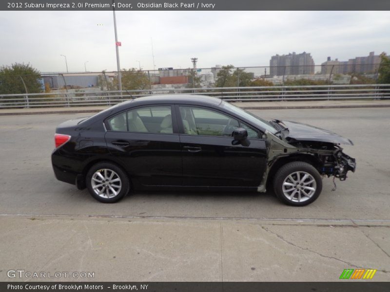 Obsidian Black Pearl / Ivory 2012 Subaru Impreza 2.0i Premium 4 Door