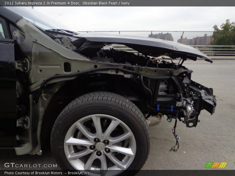 Obsidian Black Pearl / Ivory 2012 Subaru Impreza 2.0i Premium 4 Door