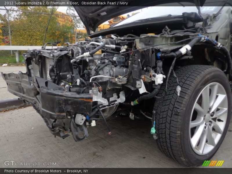 Obsidian Black Pearl / Ivory 2012 Subaru Impreza 2.0i Premium 4 Door