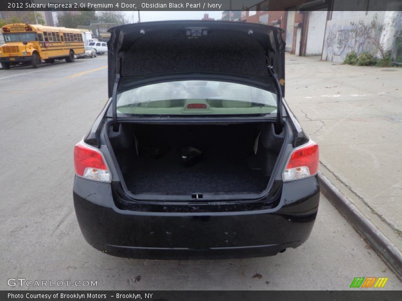 Obsidian Black Pearl / Ivory 2012 Subaru Impreza 2.0i Premium 4 Door