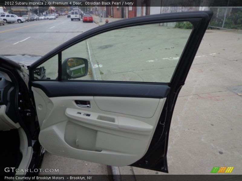 Obsidian Black Pearl / Ivory 2012 Subaru Impreza 2.0i Premium 4 Door