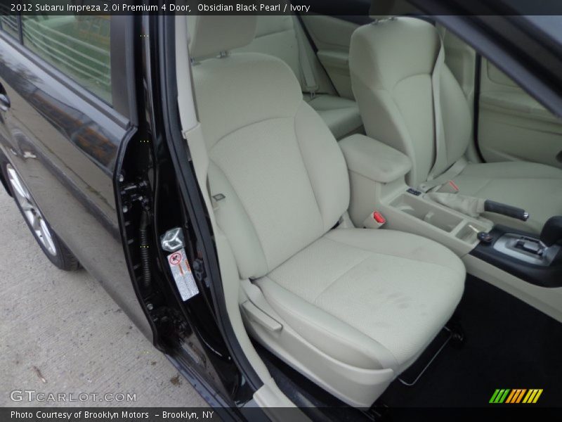Obsidian Black Pearl / Ivory 2012 Subaru Impreza 2.0i Premium 4 Door