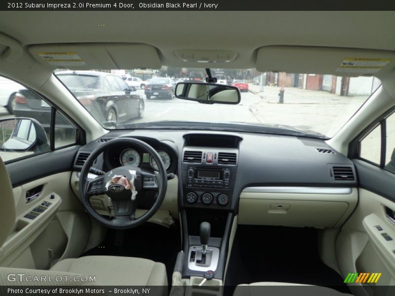 Obsidian Black Pearl / Ivory 2012 Subaru Impreza 2.0i Premium 4 Door