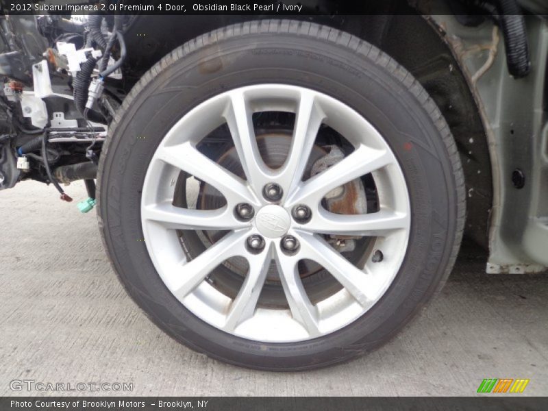 Obsidian Black Pearl / Ivory 2012 Subaru Impreza 2.0i Premium 4 Door