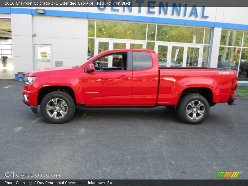 Red Hot / Jet Black 2016 Chevrolet Colorado Z71 Extended Cab 4x4