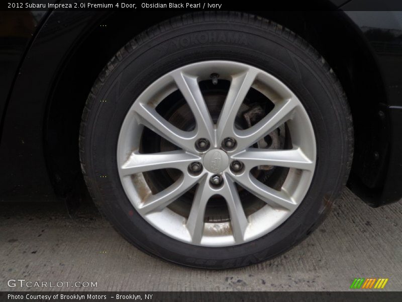 Obsidian Black Pearl / Ivory 2012 Subaru Impreza 2.0i Premium 4 Door