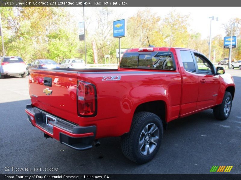 Red Hot / Jet Black 2016 Chevrolet Colorado Z71 Extended Cab 4x4