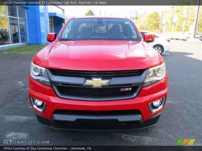 Red Hot / Jet Black 2016 Chevrolet Colorado Z71 Extended Cab 4x4