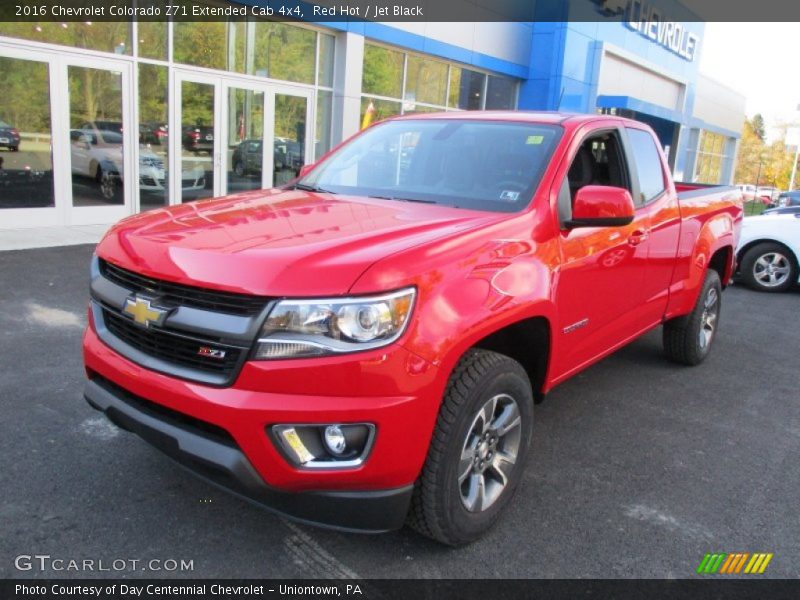 Red Hot / Jet Black 2016 Chevrolet Colorado Z71 Extended Cab 4x4