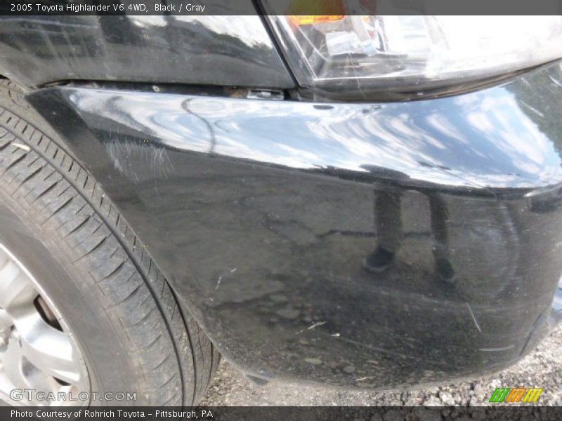 Black / Gray 2005 Toyota Highlander V6 4WD