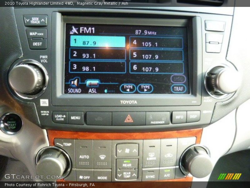 Magnetic Gray Metallic / Ash 2010 Toyota Highlander Limited 4WD