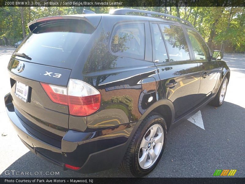 Jet Black / Sand Beige/Black Nevada Leather 2008 BMW X3 3.0si