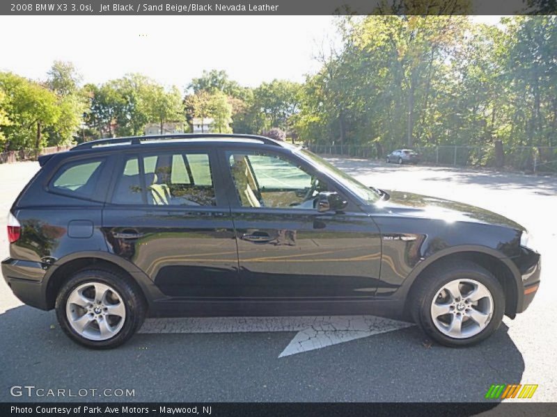 Jet Black / Sand Beige/Black Nevada Leather 2008 BMW X3 3.0si