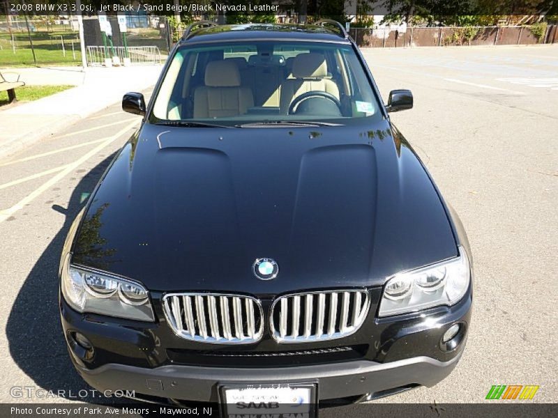 Jet Black / Sand Beige/Black Nevada Leather 2008 BMW X3 3.0si