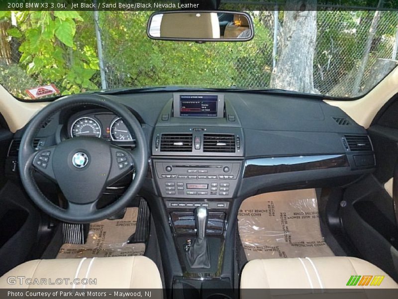 Jet Black / Sand Beige/Black Nevada Leather 2008 BMW X3 3.0si