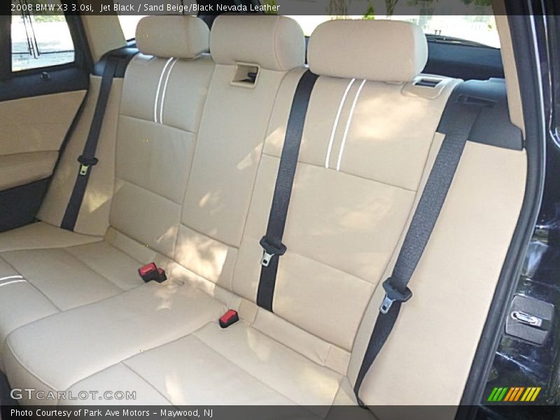 Jet Black / Sand Beige/Black Nevada Leather 2008 BMW X3 3.0si