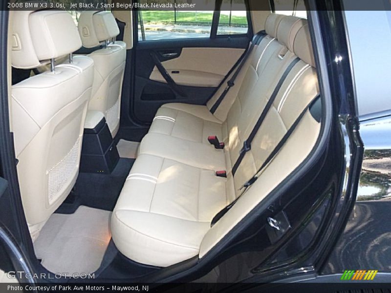 Jet Black / Sand Beige/Black Nevada Leather 2008 BMW X3 3.0si