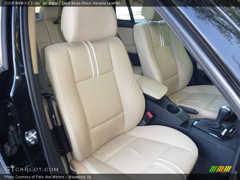 Jet Black / Sand Beige/Black Nevada Leather 2008 BMW X3 3.0si